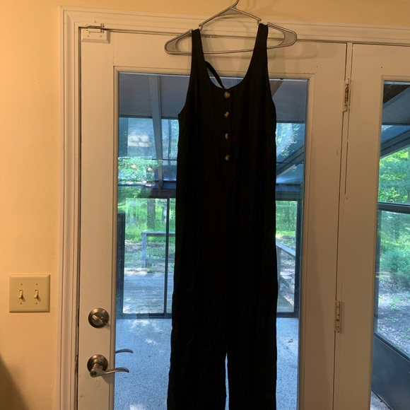 Topshop linen rich drop back jumpsuit - Picture 10 of 10